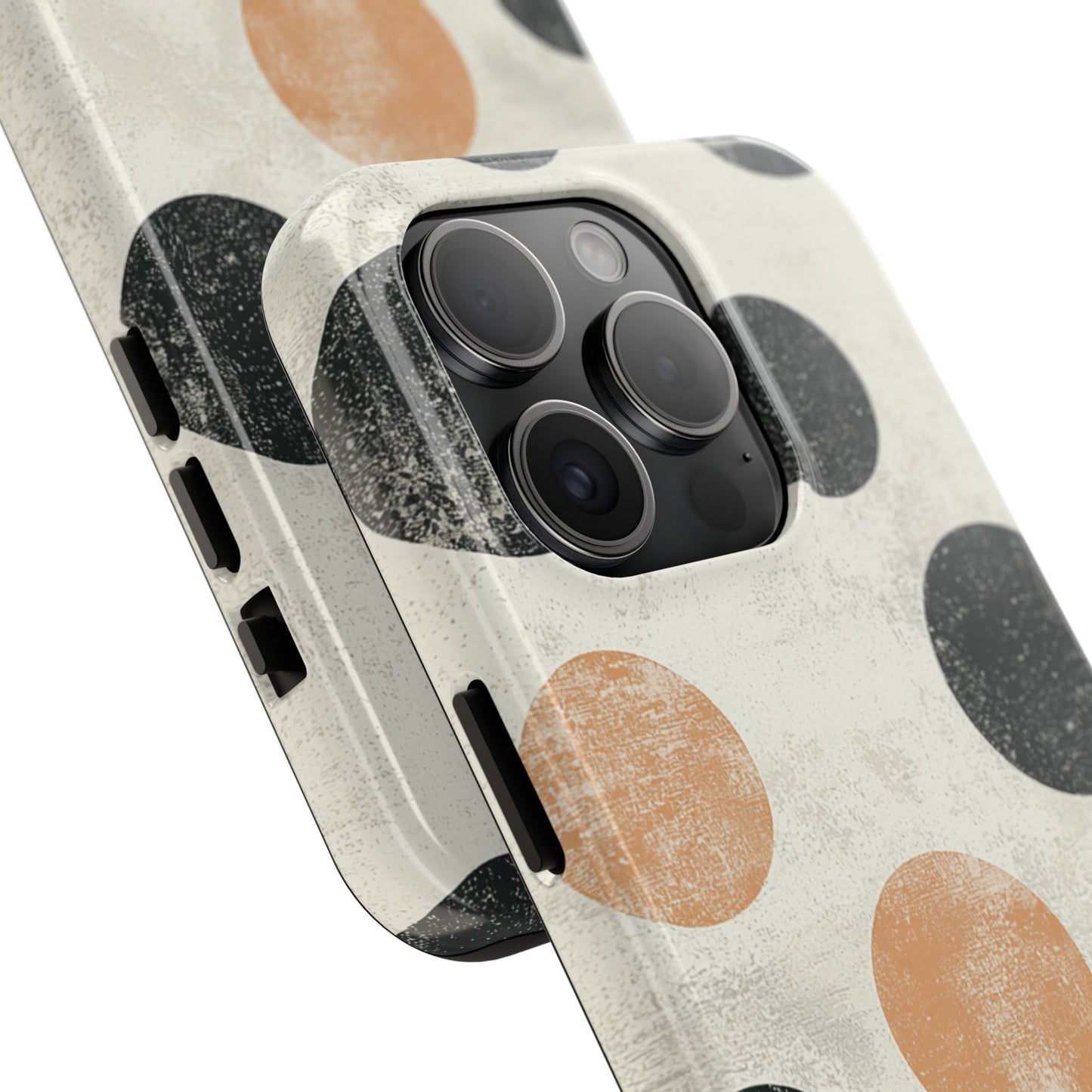 Vintage Polka Dot iPhone Case - Retro Abstract Protective Cover