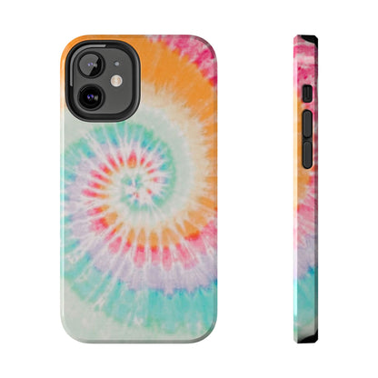 Pastel Swirl Tie-Dye iPhone Case – Soft & Minimalistic Style