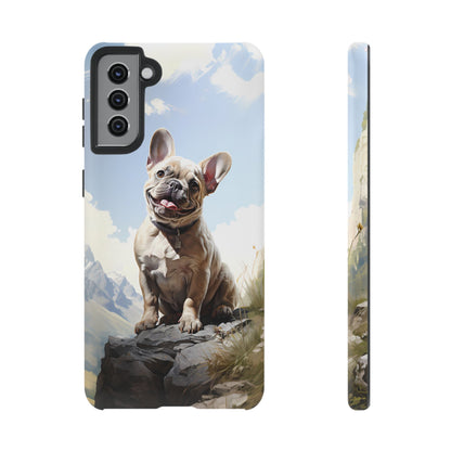 Frenchie iPhone Samsung Galaxy Phone Case! French Bull Dog Standing Proudly. Extremely Tough & Durable With Dual Layer Protection.