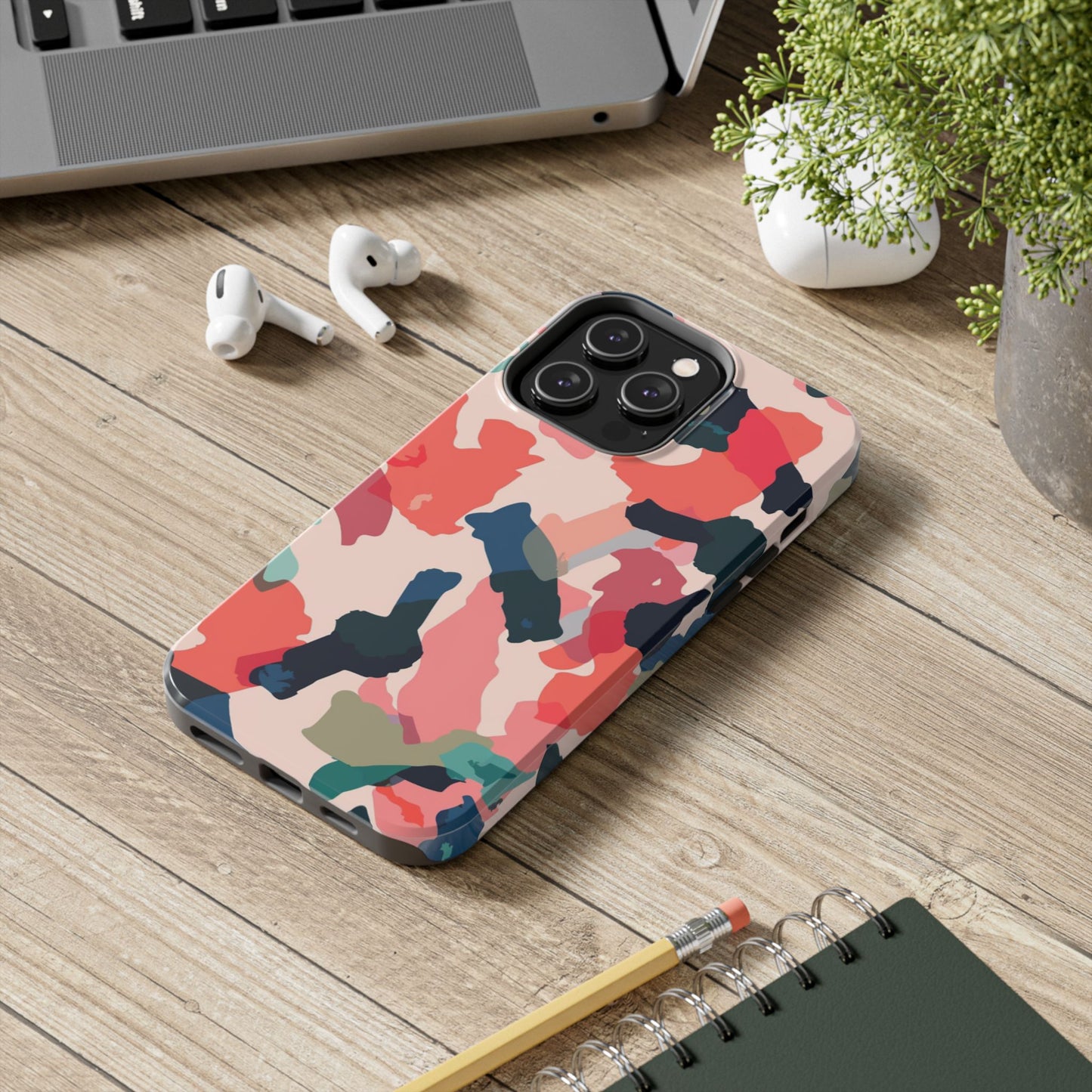 Modern Earthy Camo Abstract – iPhone Case