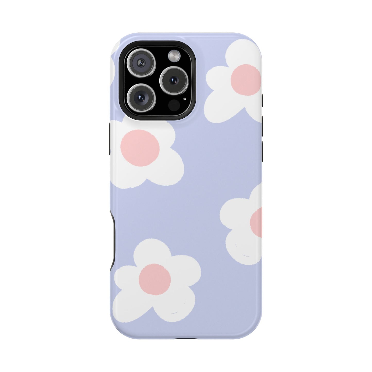 Retro Daisy Pastel Tough MagSafe iPhone Case – Durable Design with Soft Matte Finish