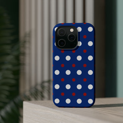 Patriotic Polka Dots – MagSafe iPhone Case