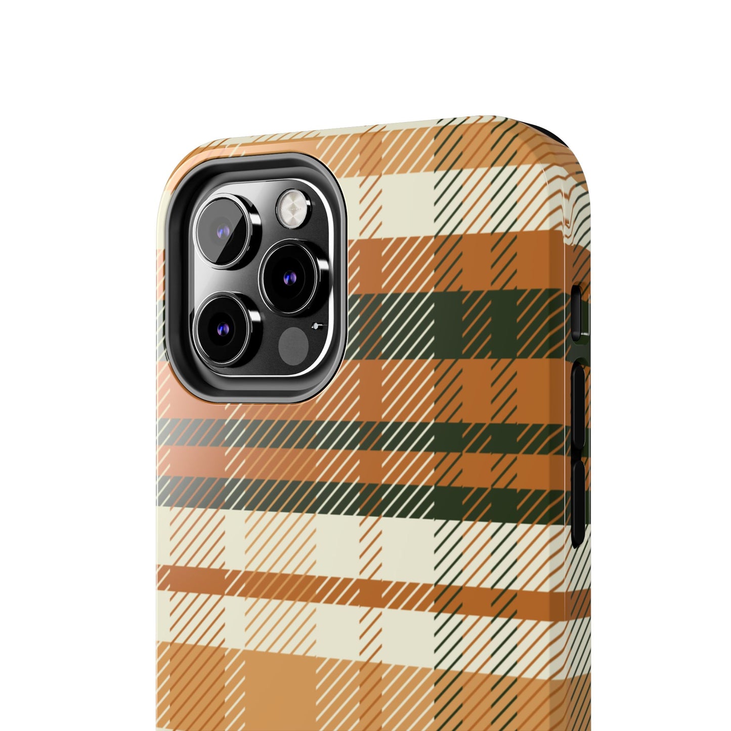 MagSafe Case - Pumpkin Spice Plaid Design