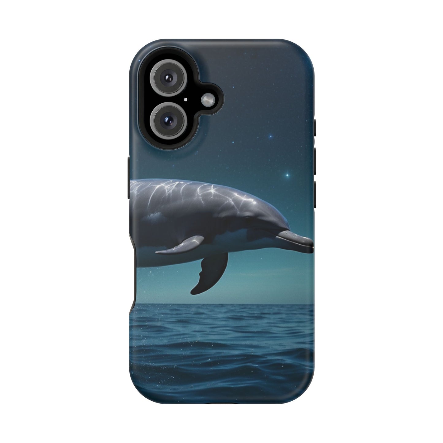 Midnight Ocean Dolphin - MagSafe-Compatible Case