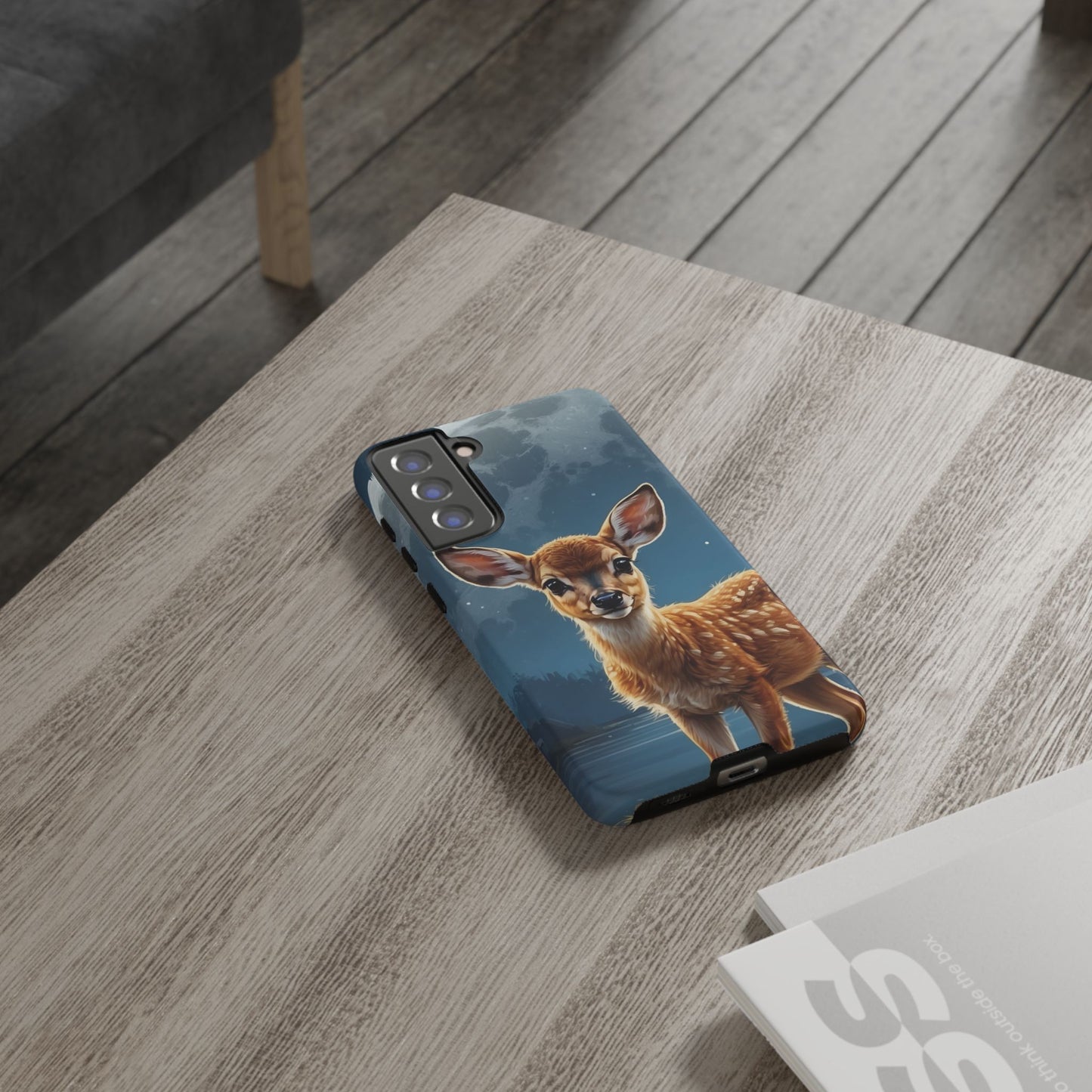 Samsung Galaxy Case – Enchanted Fawn Under the Moonlit Sky