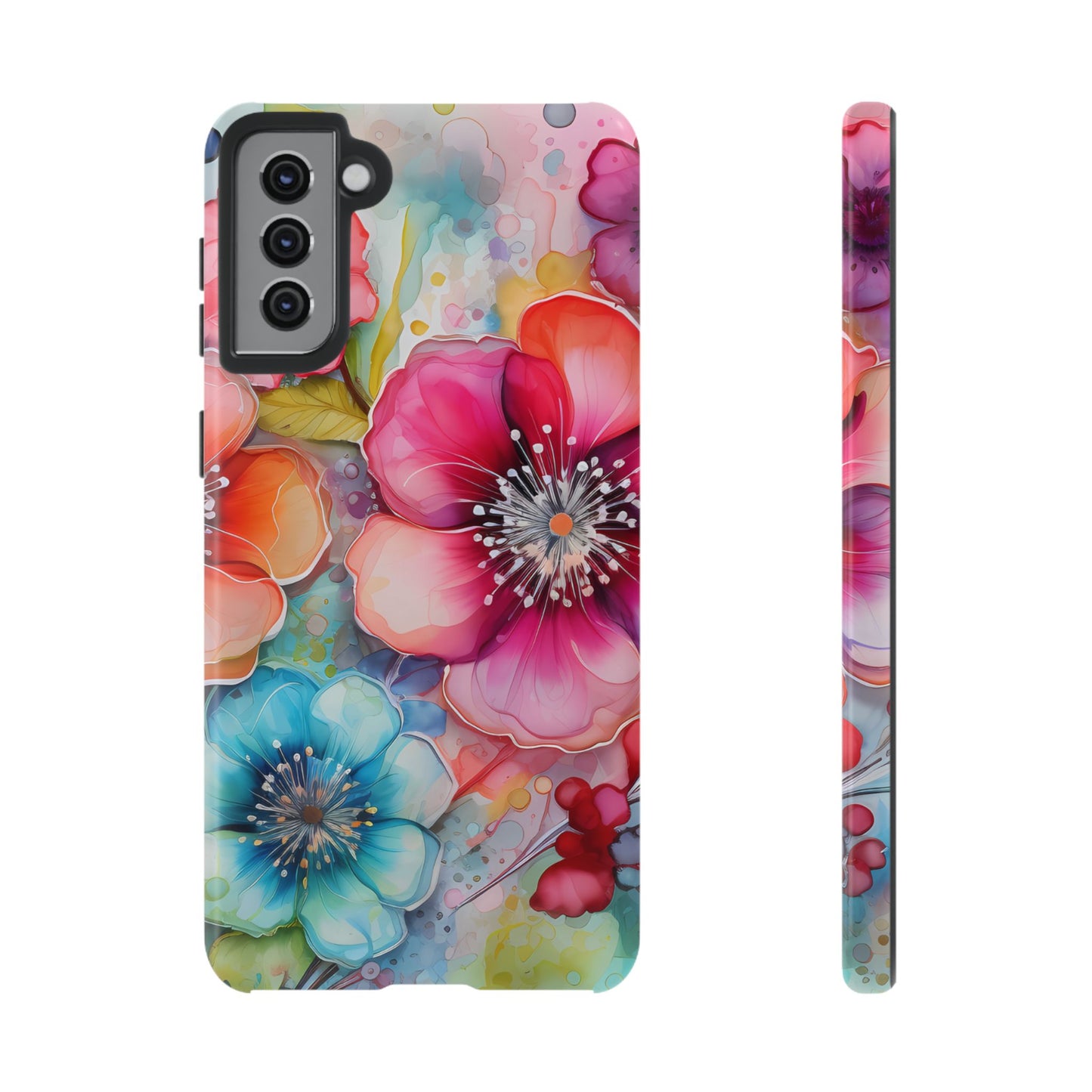 Vibrant Watercolor Floral Garden - Samsung Galaxy Series Case