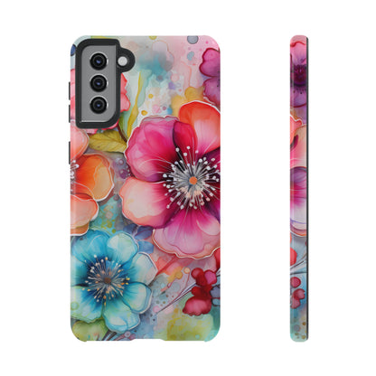 Vibrant Watercolor Floral Garden - Samsung Galaxy Series Case