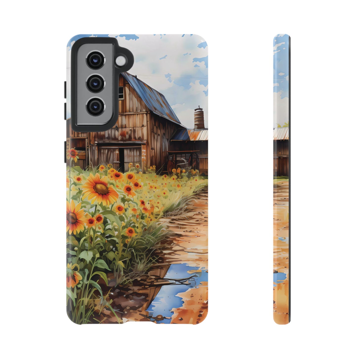 Sunflower iPhone Case  Rustic Farm Style