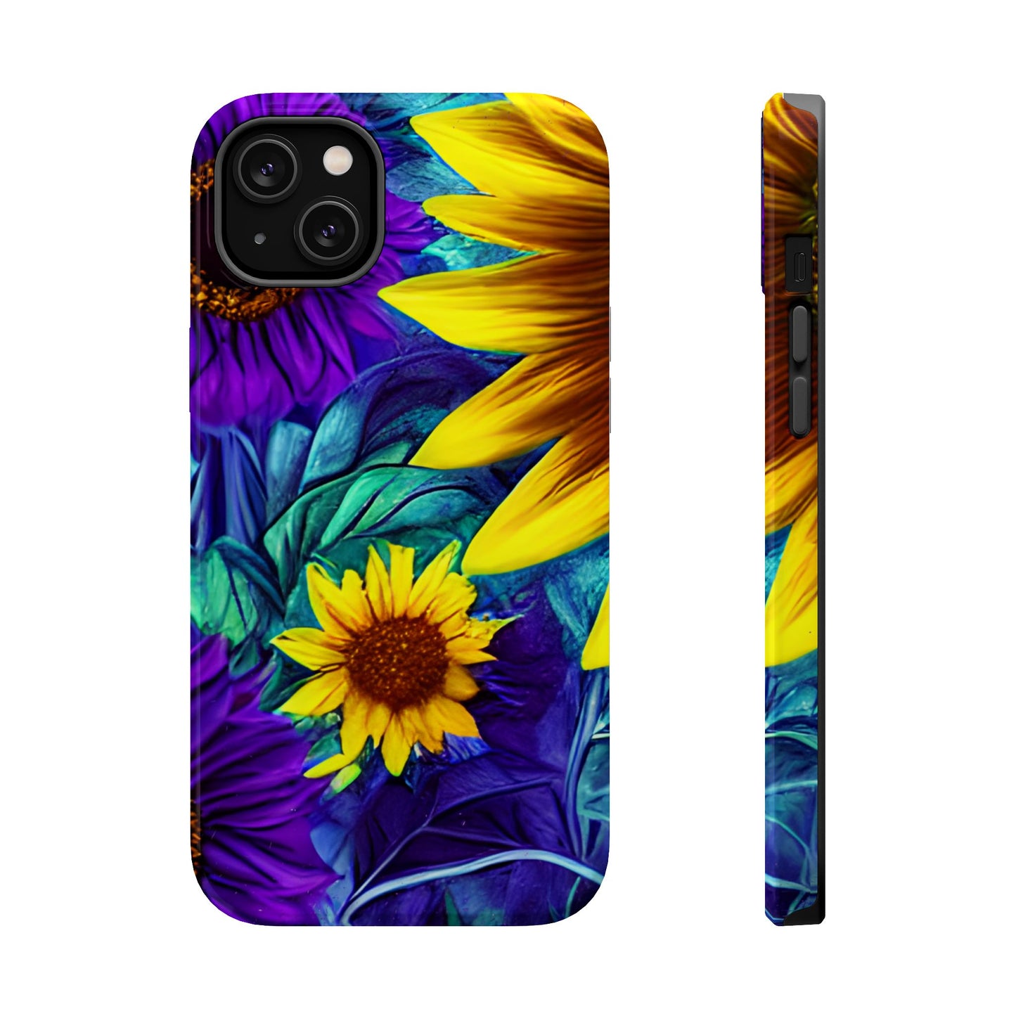 Purple & Gold Sunflower Dream - MagSafe iPhone Series Case