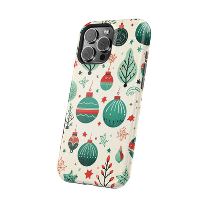 Vintage Christmas Ornaments Pattern – MagSafe iPhone Series Case