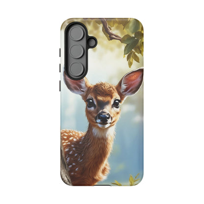 Whimsical Fawn in a Sunlit Forest Samsung Galaxy Case