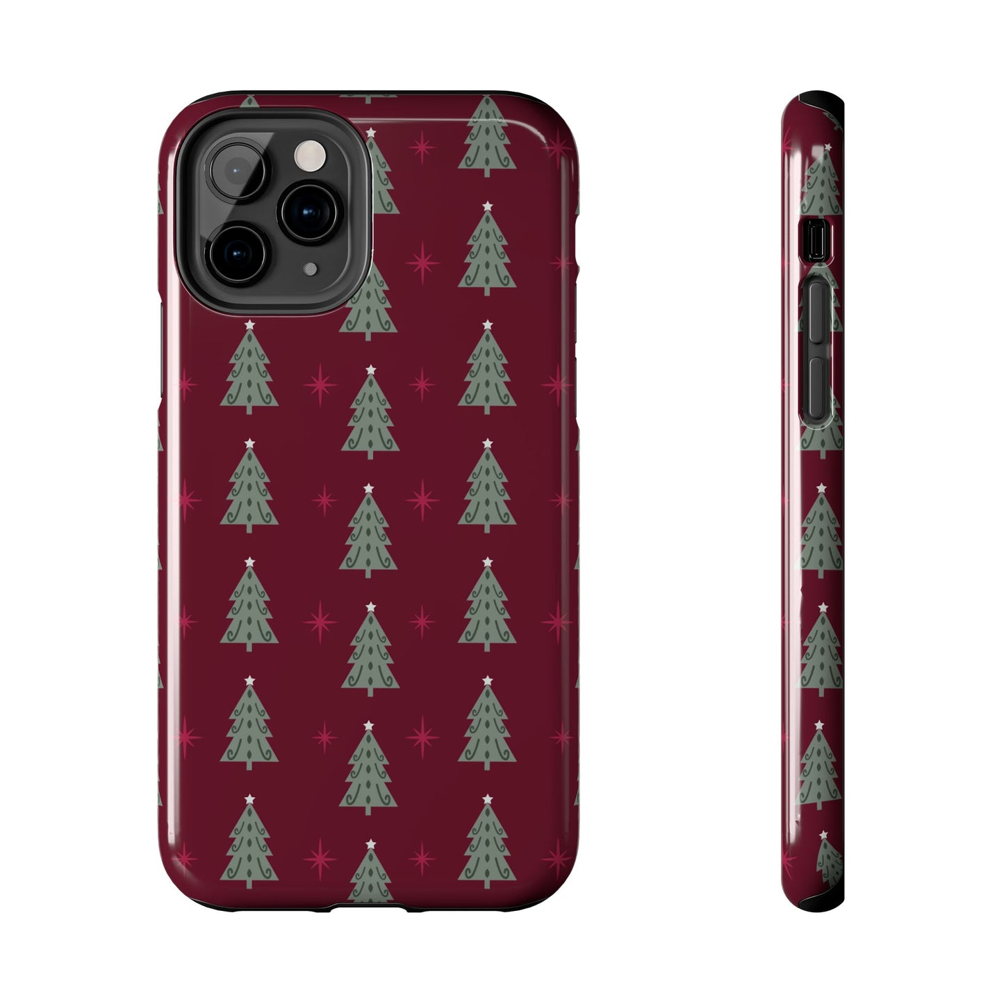 Retro Christmas Tree Pattern – iPhone Series Case