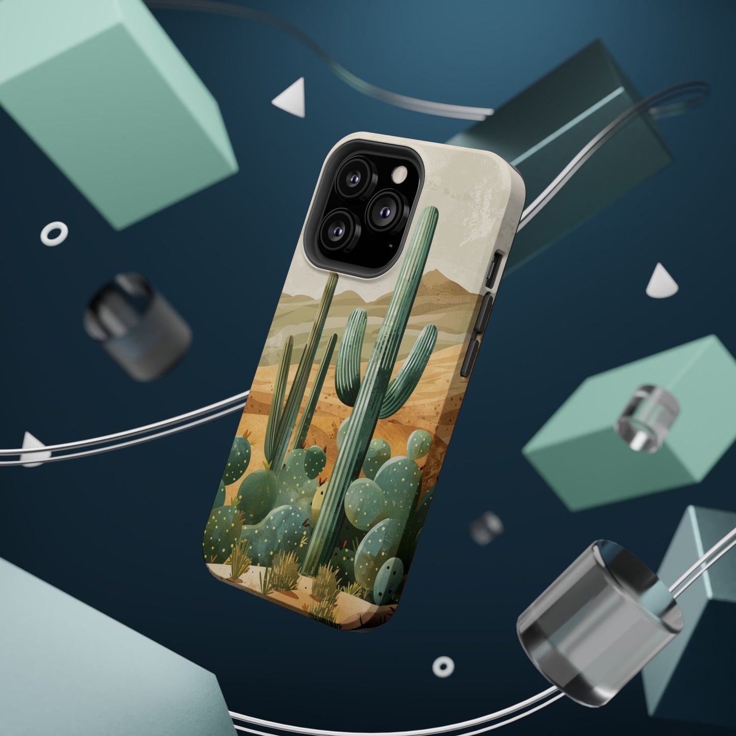 Desert Oasis Cactus iPhone Case