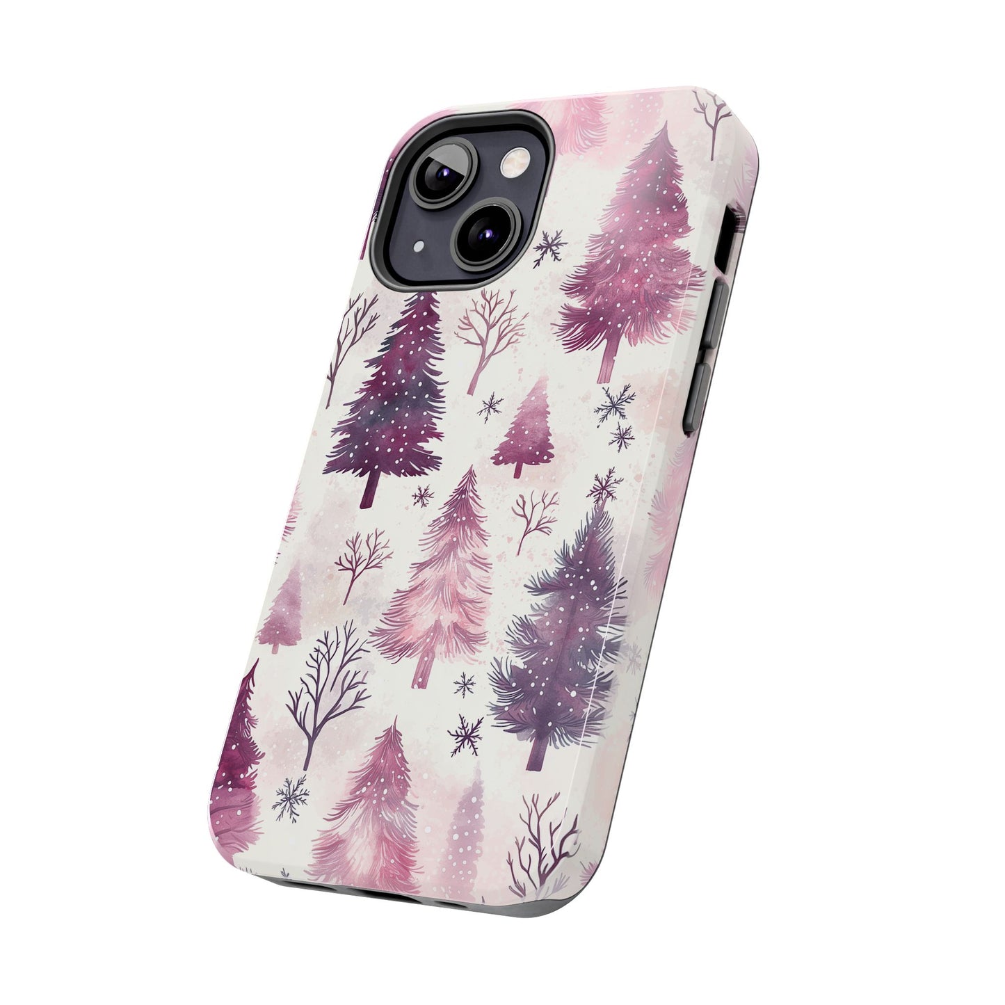 Winter Wonderland Purple Christmas Trees – iPhone Series Case