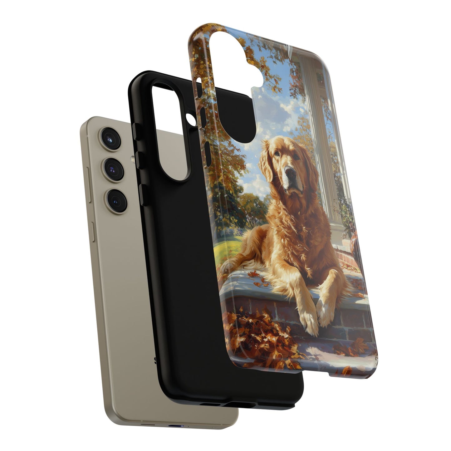 Golden Retriever Autumn Serenity - Samsung Galaxy Series Case