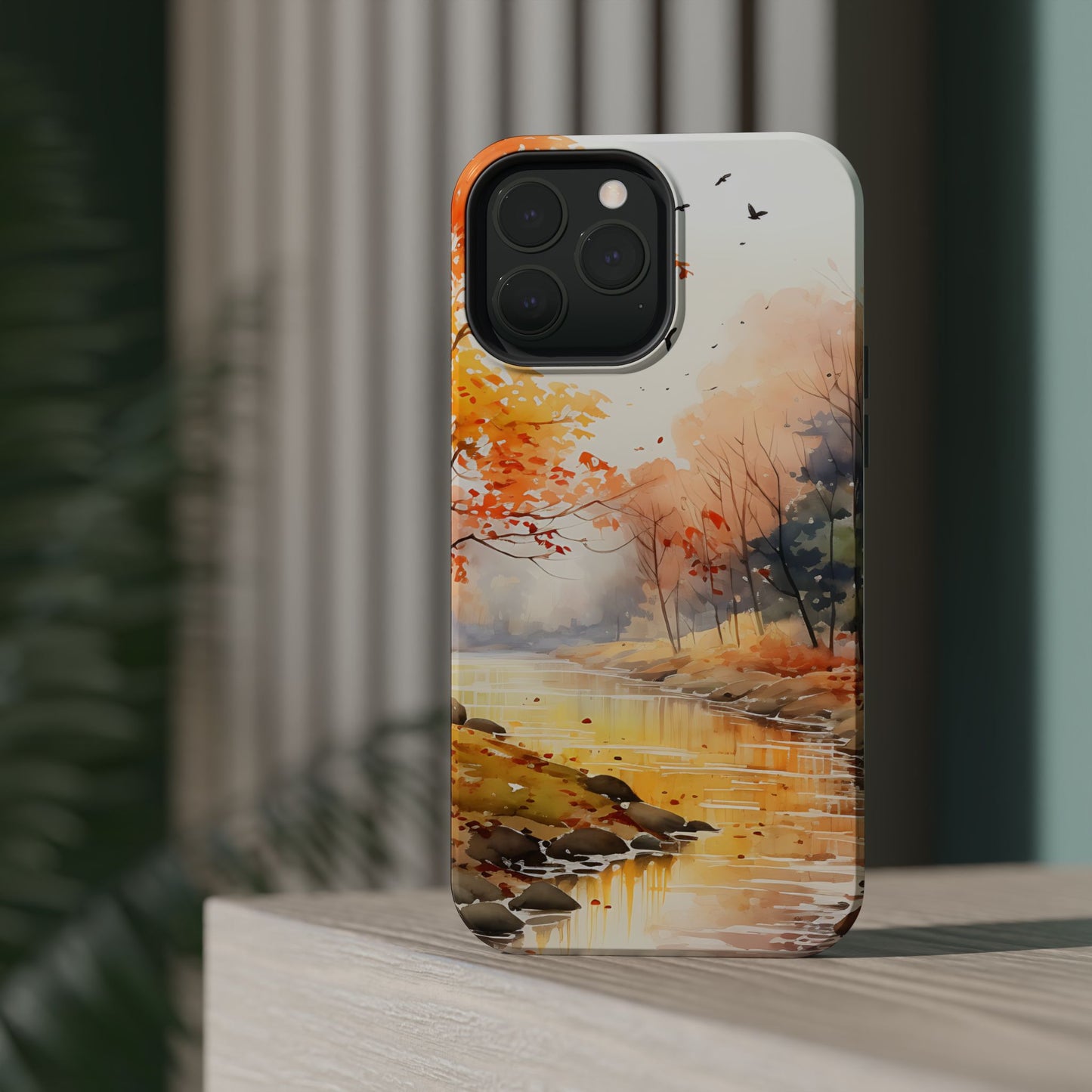 Autumn River Serenity – MagSafe iPhone Case