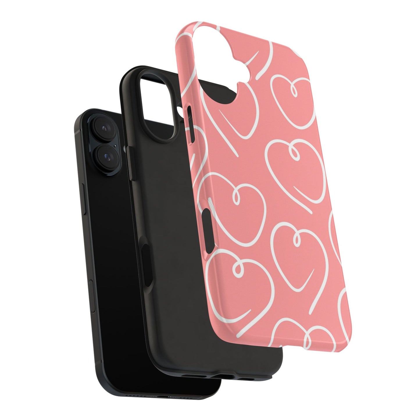 Happy Hearts iPhone Case