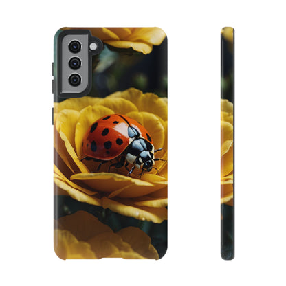 Samsung Galaxy Case: Ladybug on Yellow Petals