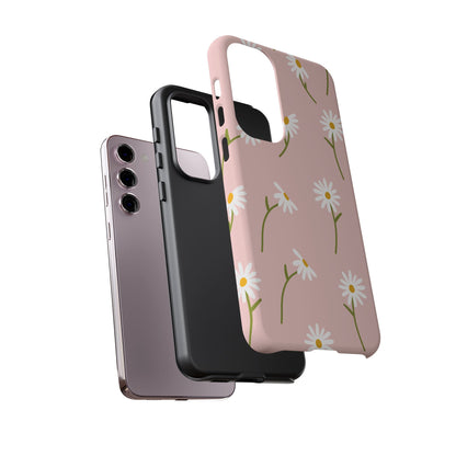 Daisy Delight Tough Samsung Galaxy Case – Cute Floral Design with Dual-Layer Protection