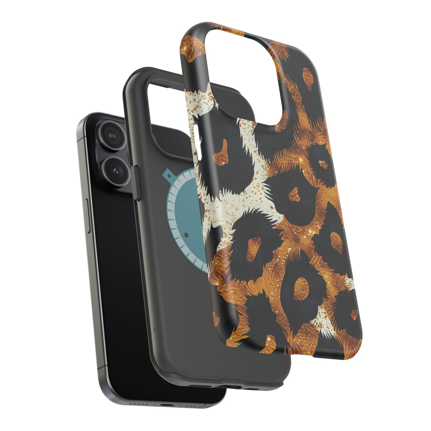 Safari Noir Gold Leopard iPhone Case