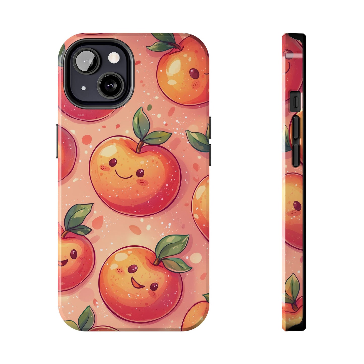 Cute Kawaii Peach iPhone Case – Durable Matte Finish, Slim & Lightweight Design - BOGO Cases