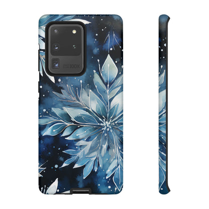 Winter’s Embrace – Blue Snowflake Samsung Galaxy Case