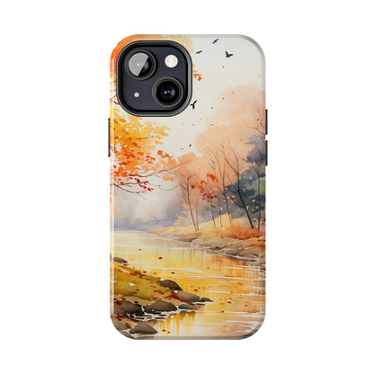 Autumn River Serenity – iPhone Case