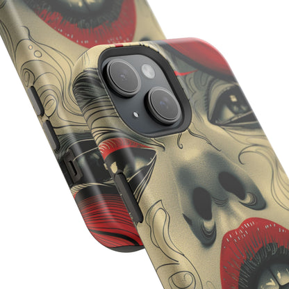 Bold Beauty Red Lips iPhone Case