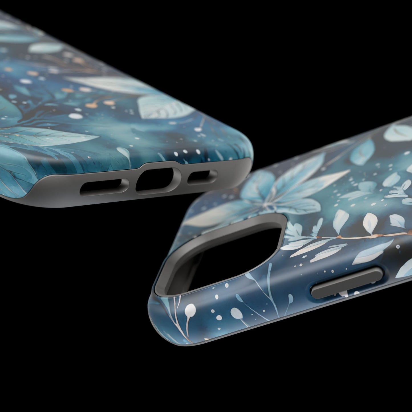 Midnight Frost Botanical – MagSafe iPhone Case