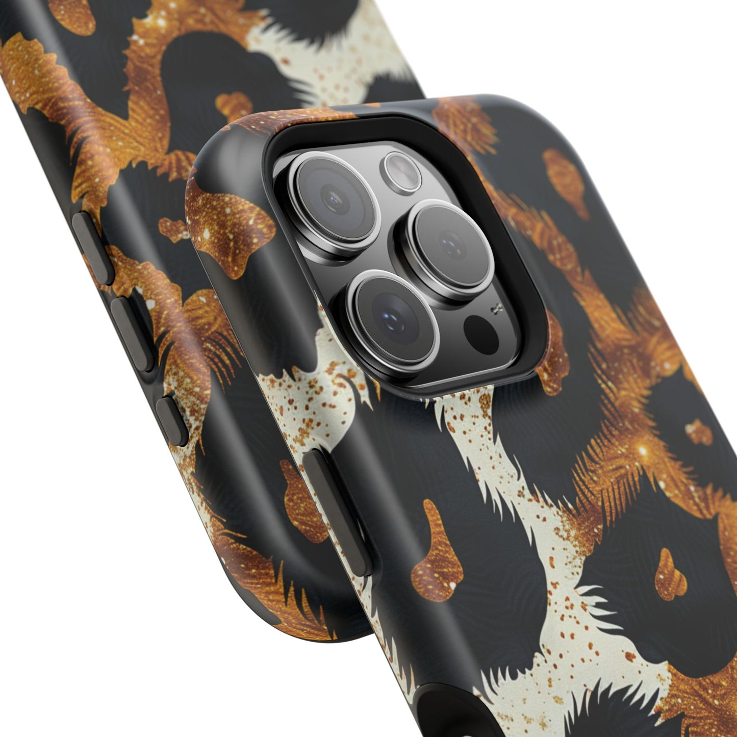 Safari Noir Gold Leopard iPhone Case