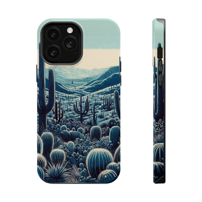 Desert Blues Cactus iPhone Case