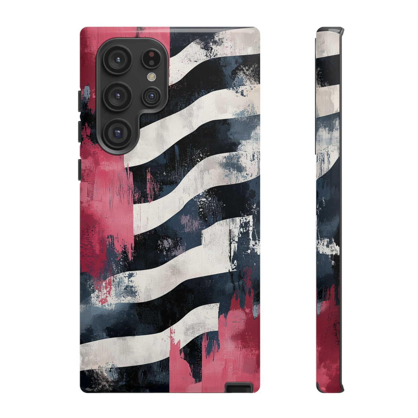 Blood Zebra Samsung Case – Bold Red & Black Pattern