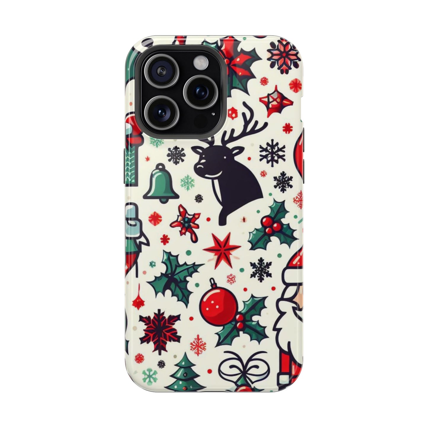 Cartoon Christmas Cheer – MagSafe iPhone Case