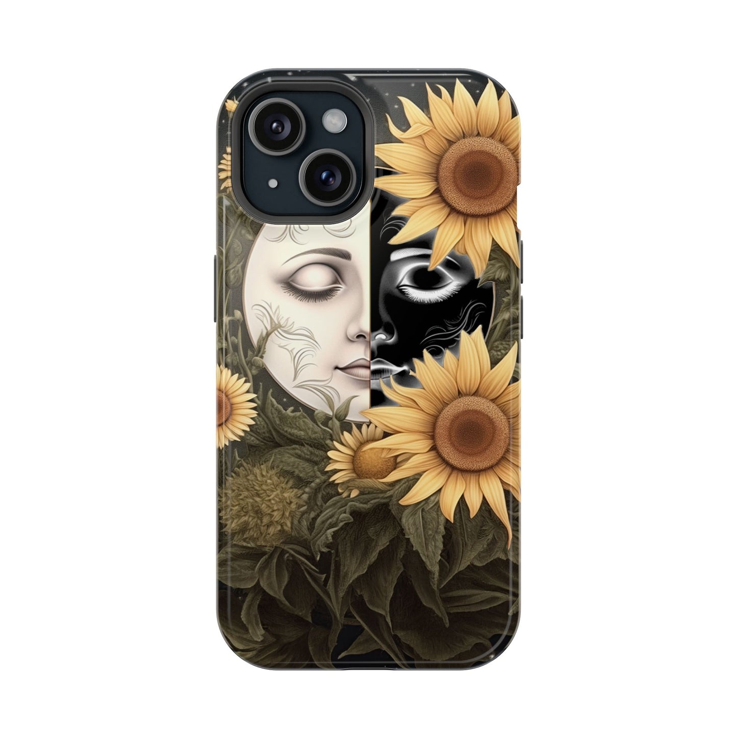 Sunflower Moon and Stars MagSafe Case – Ethereal Art