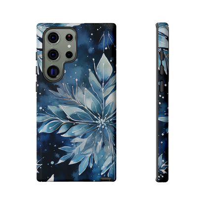 Winter’s Embrace – Blue Snowflake Samsung Galaxy Case