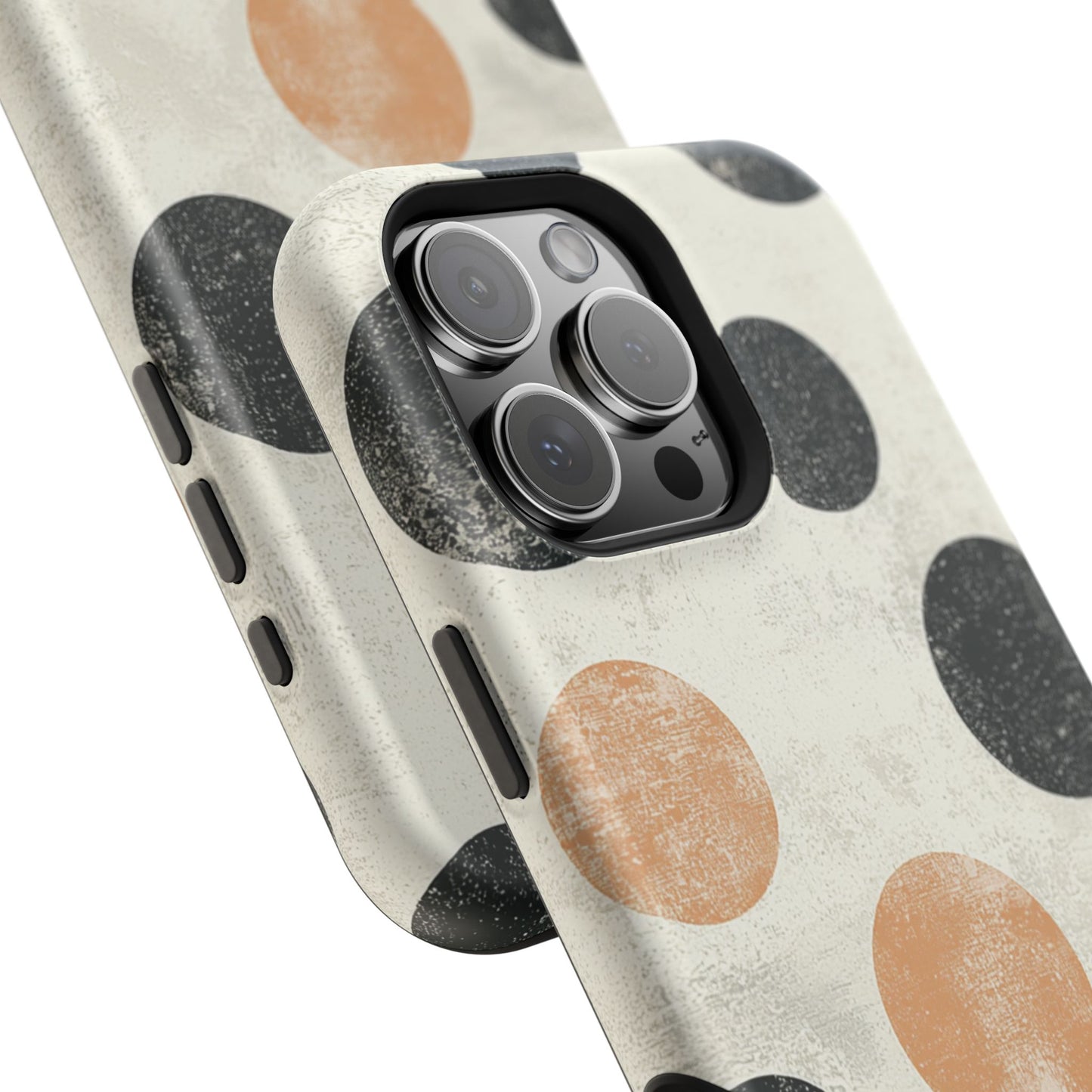 Vintage Polka Dot MagSafe iPhone Case - Retro Abstract Protective Cover