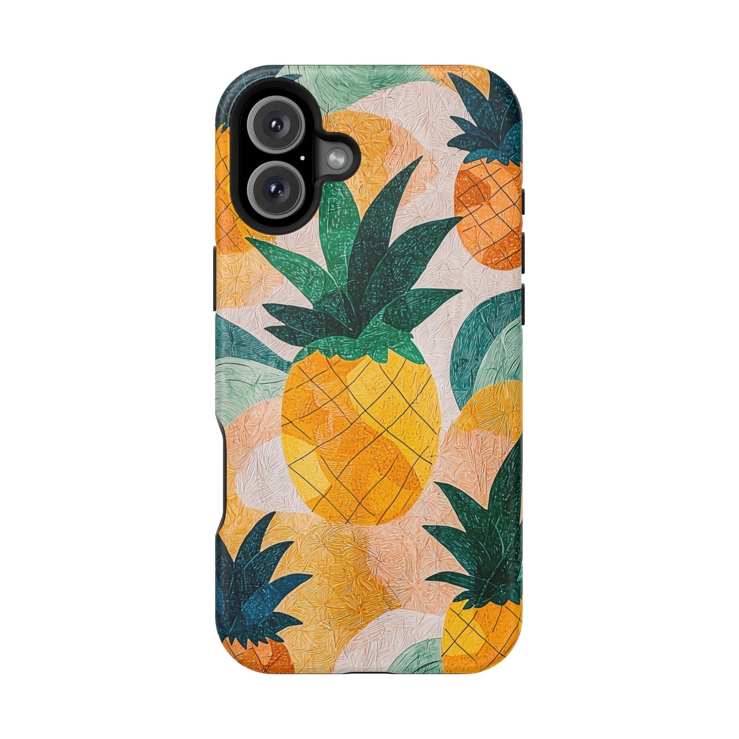 Tropical Pineapple MagSafe iPhone Case – Vibrant Fruit Design, Tough Dual-Layer Protection