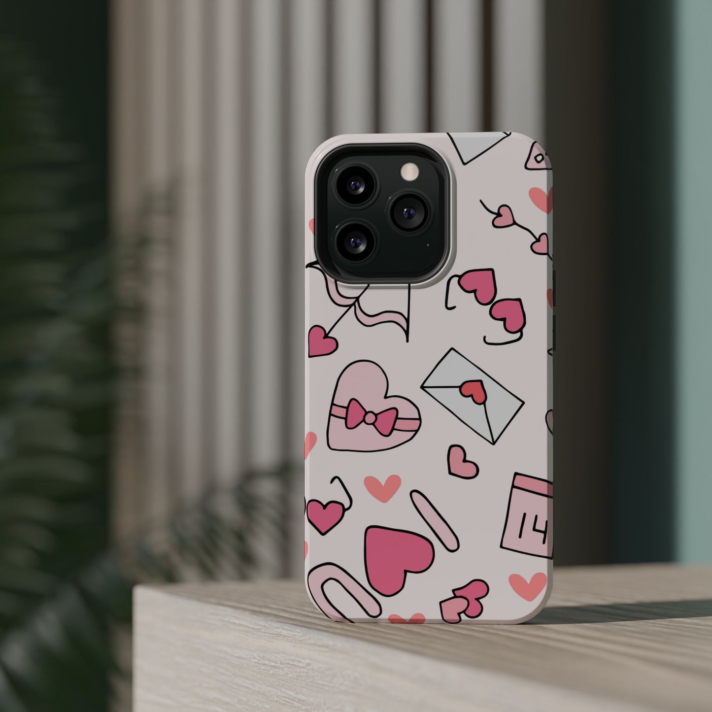 Valentine's Day Scribbles MagSafe iPhone Case