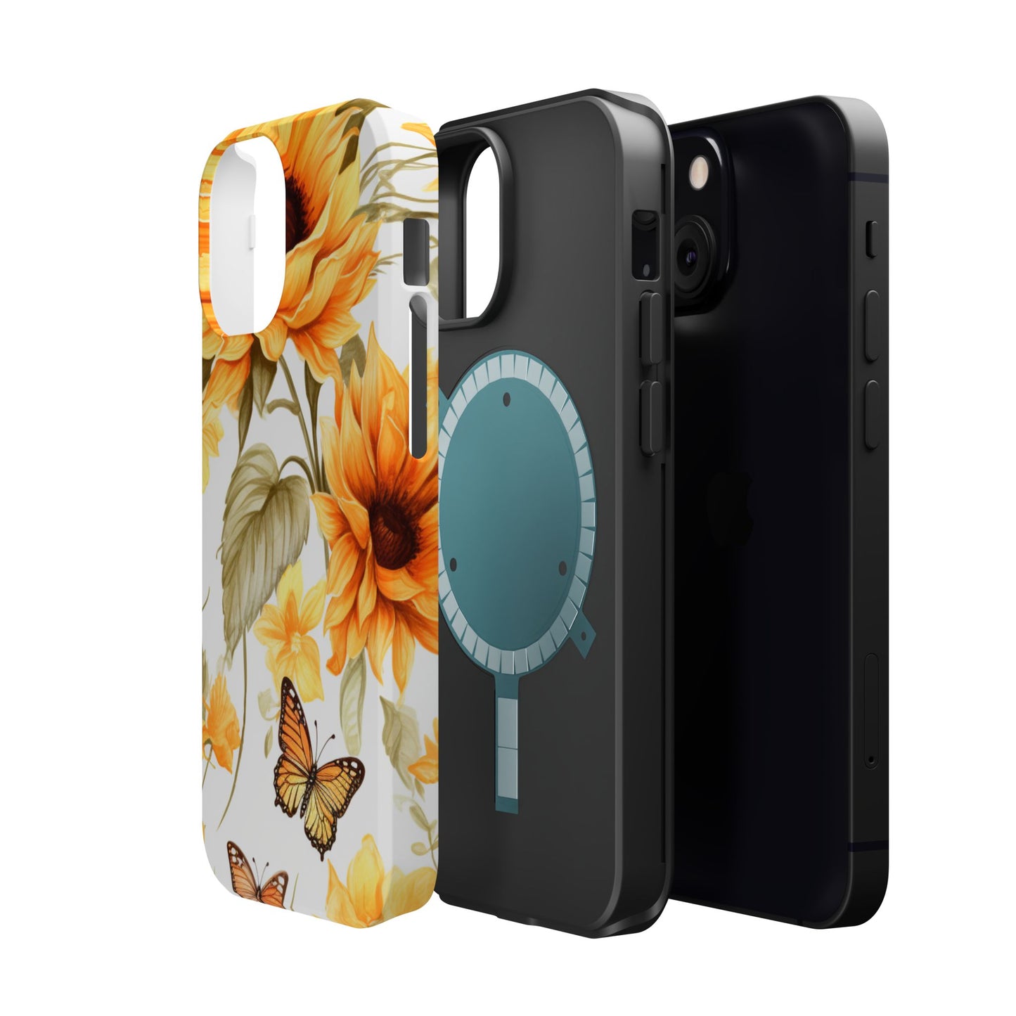 Sunflower & Butterfly Bliss - MagSafe iPhone Series Case