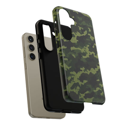 Dark Green Camouflage – Samsung Galaxy Case, Durable and Stylish