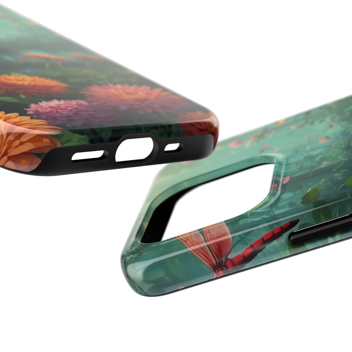 Enchanted Forest Dragonflies & Blossoms – iPhone Series Case