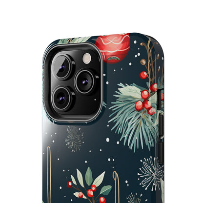 Elegant Christmas Ornaments and Pine - iPhone Series Case