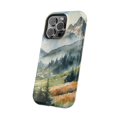 Serene Alpine Forest - MagSafe iPhone Case