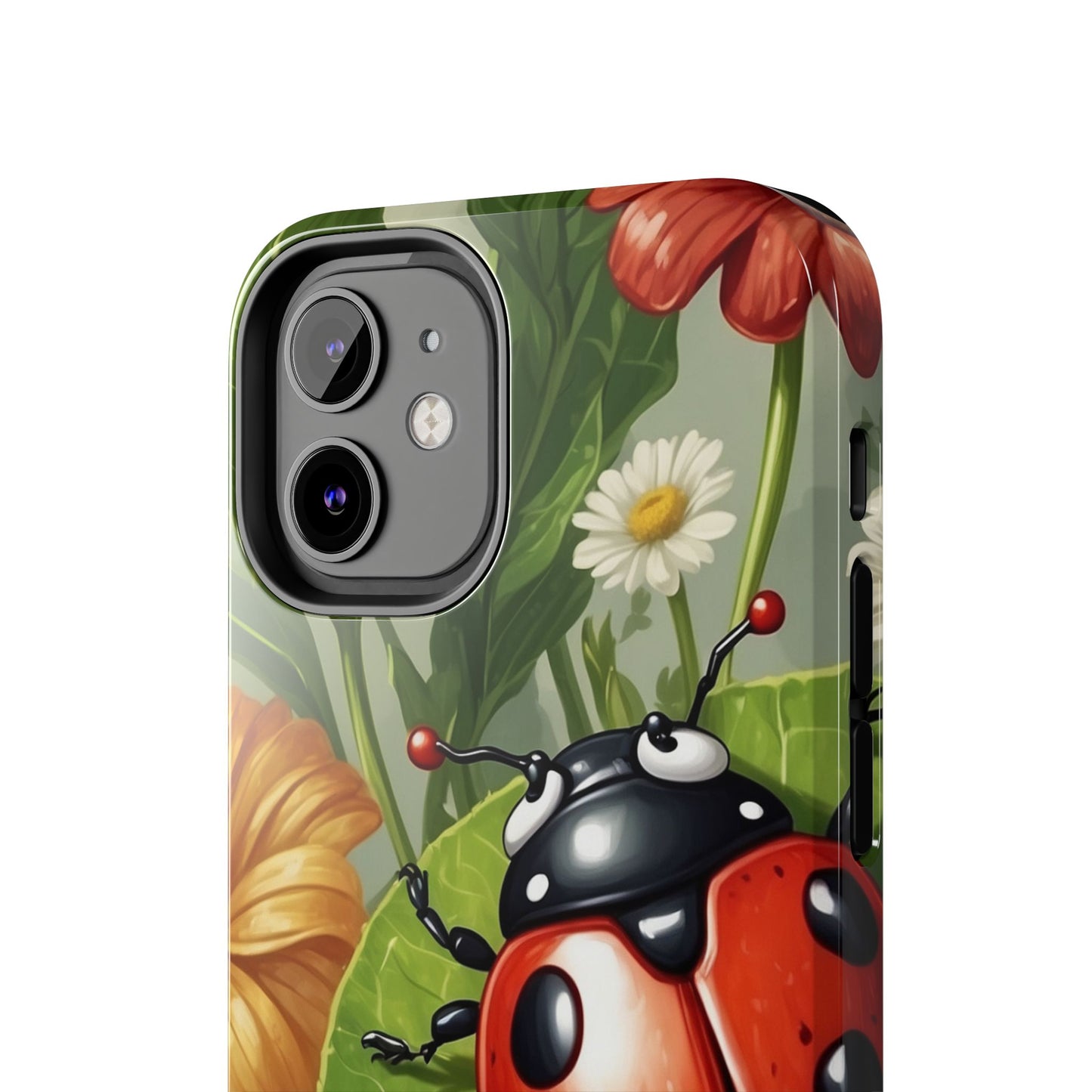 Ladybug Garden iPhone Case – Blooming Floral Art