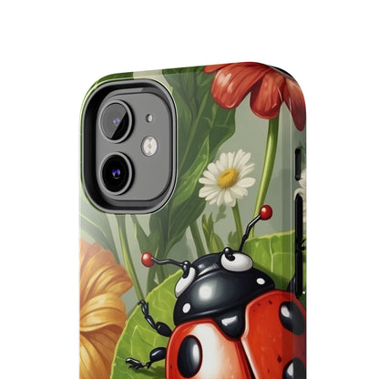 Ladybug Garden iPhone Case – Blooming Floral Art