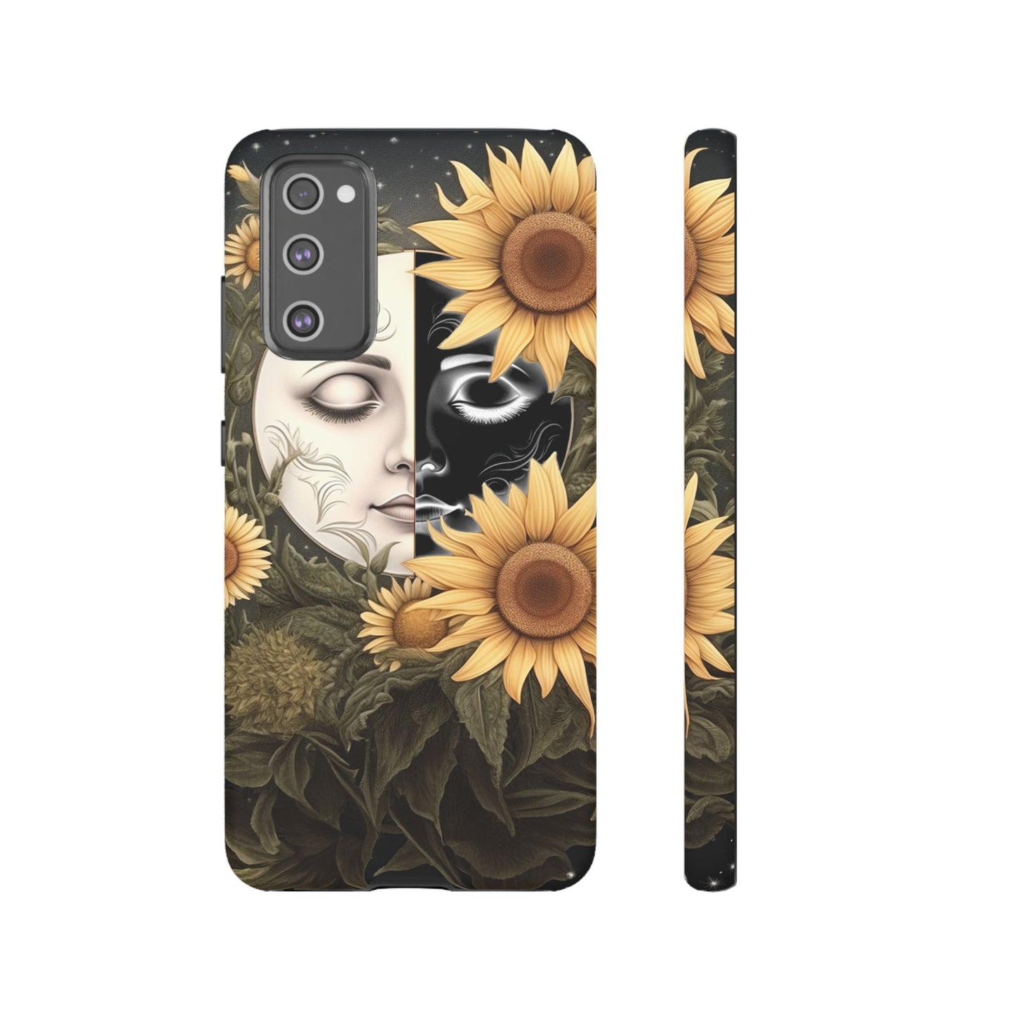 Sunflower Moon and Stars Samsung Galaxy Case – Ethereal Art Design