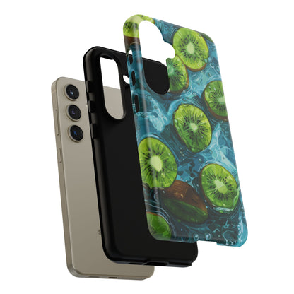 Tropical Kiwi Splash Samsung Galaxy  Case – Tough Dual-Layer, Vibrant Summer Design