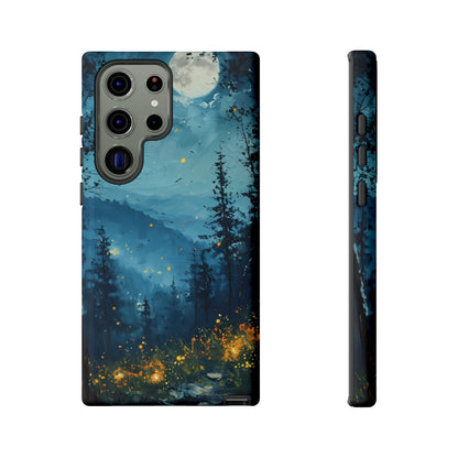 Moonlit Enchanted Forest Glow – Artistic Night Landscape Design - BOGO Cases