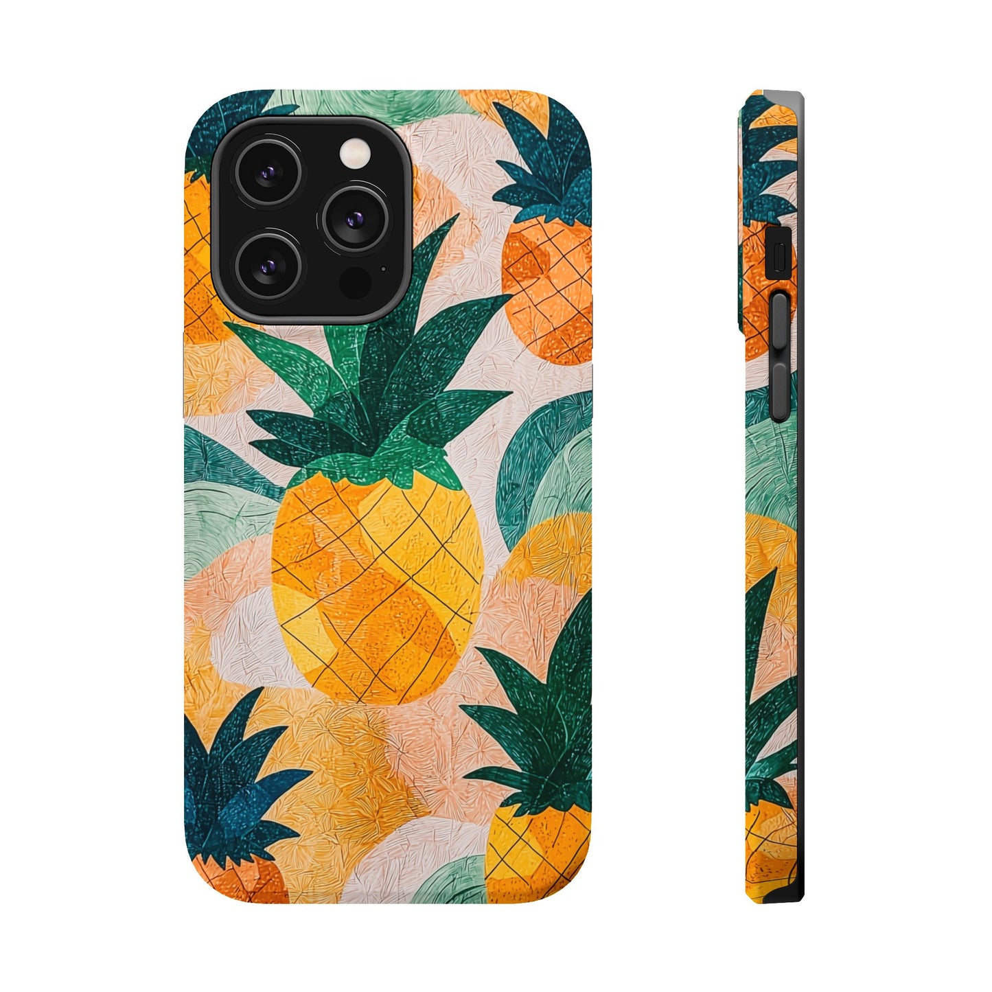 Tropical Pineapple MagSafe iPhone Case – Vibrant Fruit Design, Tough Dual-Layer Protection