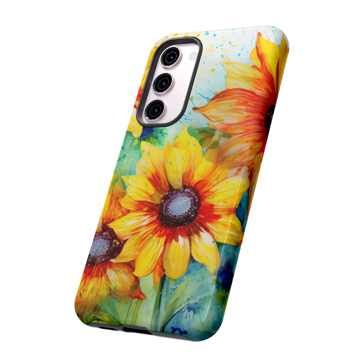 Watercolor Sunflower Splash - Samsung Galaxy Series Case